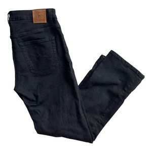 Toteme black straight cropped jeans sz 29